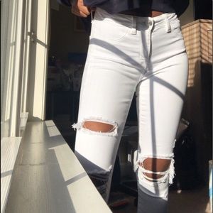 AMERICAN EAGLE NXT LEVEL STRETCH WHITE JEAN